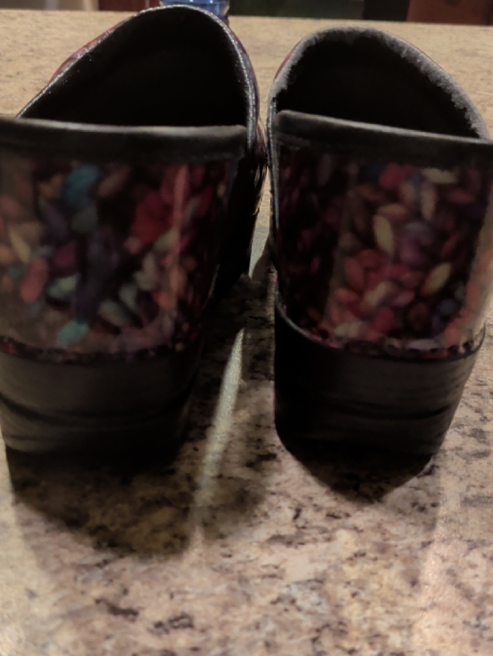 Dansko Multi-Color Knit Print Clogs - Picture 6 of 7